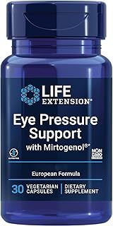 Life Extension Eye Pressure Support with Mirtogenol, Blueberry Extract and Pycnogenol, 30 Vegan Capsules, Gluten Free, Vegetarian, Soy Free, Non-GMO