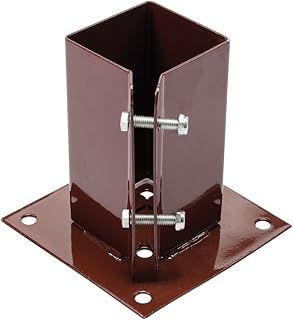 Fixman 995311 Bolt Down Post Shoe 75 x 75 mm, Brown