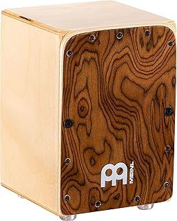 Meinl Percussion Mini Cajon Drumbox - Gift Idea for Musicians - Decorative Gift for Children and Adults - Playing Surface Burl Wood (MC1BW)
