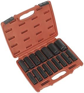 Sealey Ak5816M Impact Socket Set 16Pc 1/2Sq Drive Deep Metric