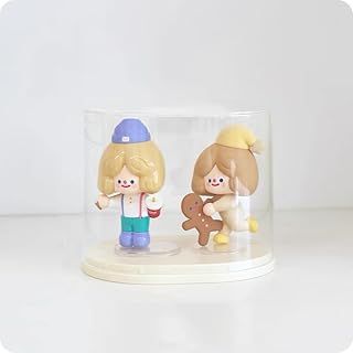 Qirc Dolls Display Case Figure Toys Storage Box Transparent Blind Box Organizer Stand Dustproof Protection Showcase for Action Figures/Toys/Collectibles (Large)
