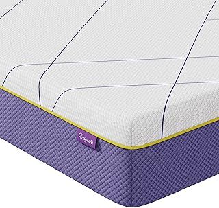Vesgantti Single Mattress, 18CM Gel Memory Foam Single Mattress with CertiPUR-US Certified Foam for Pressure Relief & Cooling Comfort - Medium, 90x190x18cm, Lavender Purple