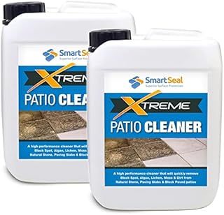 SmartSeal Patio Clean Xtreme 5L *BUY 1, GET ONE LESS THAN HALF PRICE!* Powerful, Concentrated Patio Cleaner & Black Mould Spot Remover for Natural Stone, Block & Paving Slabs, Concrete, Flagsto