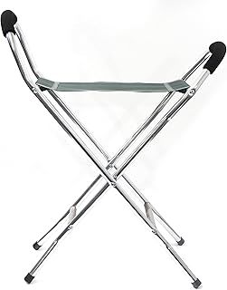 Leisurewize Walking Stick Folding Stool & Chair, Lightweight Alloy Frame