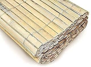 Natural Bamboo Screen, Bamboo Slat Fence Screening Roll for Privacy Garden screening Panel Border Wind & Sun Protection
