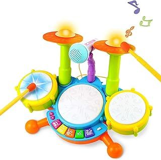 Symiu Kids Drum Kit - Toy for 1 Year Old Boys Drum Set Baby Musical Instruments Gifts for Boys Girls Toddlers Nursery Rhymes Electronic for Children Kid Toddler Toys for 1 2 Year Old Boys Girls