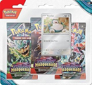 Pokémon TCG: Scarlet & Violet—Twilight Masquerade 3-Pack Blister: Snorlax (3 Booster Packs & 1 Foil Promo)