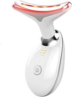 True Beauty Glow Facial Massager, 7 Color Neck Face Device, Anti-Wrinkle Anti-Aging Lift Device for Skin Care (White)
