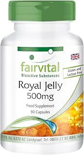 Fairvital | Royal Jelly Extract 500mg - HIGH Dosage - 90 Capsules - standardised to 4% 10-DHA