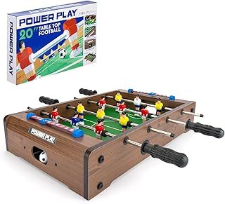 Power Play | Table Top Football Game, Wooden Outdoor Indoor Game for Kids and Adults, Small 20Inch