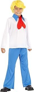Funidelia | Fred costumes - Scooby Doo OFFICIAL for boy Scooby Doo, Cartoons - Costumes for kids, accessory fancy dress & props for Halloween, carnival & parties - White