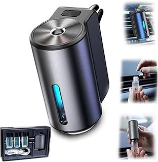 Smart Rechargeable Car Essential Oil Diffuser, USB Intelligent Aroma Air Fresheners Mini Humidifier with Nano Atomization Technology, 3 Color Lights Car Aromatherapy Diffuser