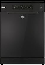 Hoover H-DISH 300 Freestanding Dishwasher, 13 Place Settings, Class C, Wi-Fi & Bluetooth, Maxi Tub, Rapid Wash & Start Delay, Black, 60x60x85 cm - HF 3C7L0B-80
