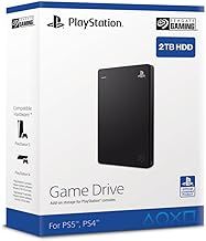 Seagate Game Drive for PS4, 2TB, Portable External Hard Drive, Compatible with PS4 and PS5 (STGD2000200), Black