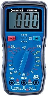 Draper Digital Multi Meter | Voltage Tester | LCD Screen Current Meter | Multi Use Testing Tool | Temperature Reader | 41818