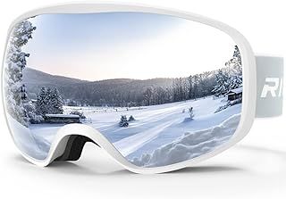 Ski Goggles, Skiing Goggles For Snowboard Jet Snow 100% UV Protection, Anti-glare Ski Goggles Dual Lens For Women Men Youth OTG Over Helmet Compatible, Skiing Snowboarding Cycling Motorcycle