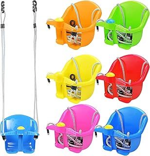 Taylor & Brown Adjustable Outdoor Garden Rope Safety Safe Swing Seat for Baby, Infant, Toddler, Kids Detachable Outdoor Garden Hanging Bucket Hanging Seat