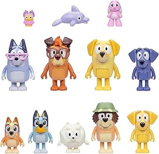 Bluey The Super Fan Set, Includes Twelve 2-2.5 Inch Figures