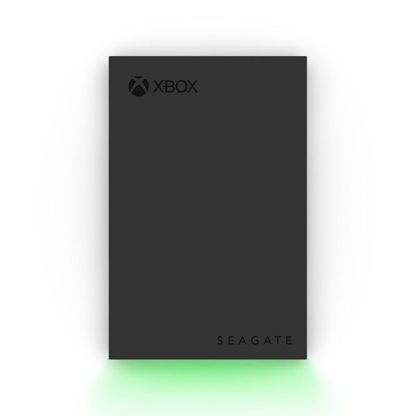 Seagate Game Drive for Xbox 2TB, External Hard Drive Portable, USB 3.2 Gen 1, Black with built-in green LED bar, Xbox Certified, Data Rescue Services (STKX2000403)