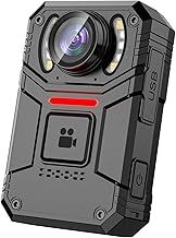 SPIKECAM 4K Body Camera with Audio and Video, 160° Wide Angle, 2" IPS Screen, Ultra-Slim Bodycam Camera with Sound and Night Vision, Type C, External Storage, Personal Bodycam for Security, Police 64G
