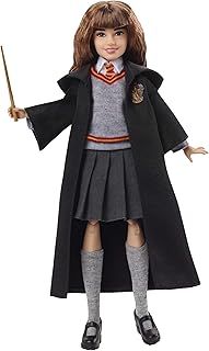 Harry Potter Hermione Granger Collectible Doll (10-in) with Hogwarts Uniform, Gryffindor Robe and Wand, FYM51