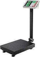 Heavy Duty Scales, Electronic Postal Scales Digital Parcel Scales 100KG/220lbs, Stainless Steel LCD Display Floor Platform Scale Industrial Postage Scales for Commercial Parcel Weighing Scales