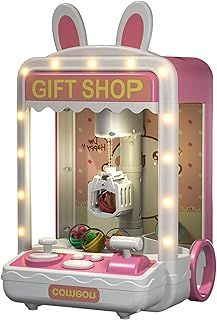 Mini Claw Machine For Kids Adjustable Sounds and Music Kids Claw Machine with Mini Plush ＆ Capsule Toys Arcade Game Mini Vending Machine Birthday Gifts for Girls Style 2