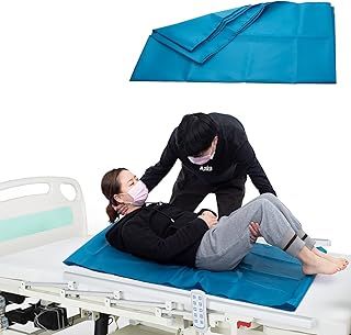 LOSCHEN Tubular Slide Sheet for Patient Transfer, Sliding Draw Sheets to Assist Moving Elderly - for Cars, Vehicles, Wheelchairs and Bed Transfers - Hospitals & Home Care (28"x47"(72x120cm), Blue)