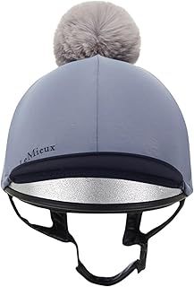 LeMieux Pom Pom Hat Silk in Fern Or Jay Blue - A Silky Hat Silk to Finish Your Look, Jay Blue, One Size