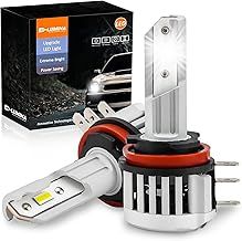 D-Lumina H15 LED Headlight Bulbs,80W 12000LM 6500K Lighting High Beam and Daytime Running Light,300% Brightness Error Proof Xenon White Waterproof Bulb Conversion Kit,Pack of 2