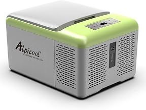 Alpicool C9PT 9L Car Fridge 12v Car Mini Fridge Car Refrigerator Portable Quiet Camping Fridge Freezer Vehicle Truck RV Boat Electric Cool Box for Driving Travel Outdoor Picnic