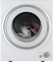 CMVD25WH Mini Vented Tumble Dryer in White - 2.5kg Capacity - Table Top - Compact Design - Dial Heat Controls - 4 Drying Functions - 200 Minute Timer