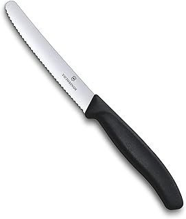 Victorinox Tomato Knife Classic in Black, Steel, Silver, 25 x 16 x 6 cm