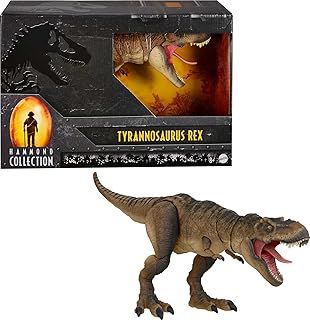 Jurassic World Jurassic Park Hammond Collection Tyrannosaurus Rex Dinosaur Figure, 24in Long with 14 Movable Joints, Movie Collectible​