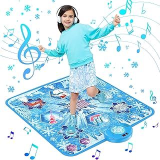 Dance Mat Toys for Girls - Dance Pad for 3 4 5 6 7 8 9 10 Year Old Kid Gifts, Music Play Mat with 6 Game Modes, Built-In Music and LED Lights, Christmas Birthday Gifts for Girls Boys Age 3-10