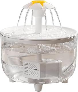 zwxqe Pet Water Fountain | Cat Water Fountain for Drinking | Rechargeable Dog Waters Fountain, Dog Water Fountains for Drinking, Pet Libro Watering Fountains for Cats and Dogs 15x15x16cm