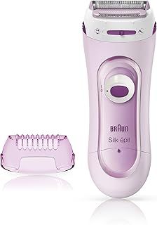 Braun Silk-épil Lady Shaver 5-100 2-in-1 Wireless Electric Women's Razor and Trimmer, Pink