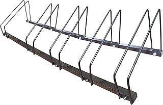 Bestfor Bike Stand for 5 Bikes - Black - Weather Resistant Alloy Steel Bike Stand for Secure Storage of Bicycles - Garage Organization - 6 Bikes - Home Office, Outdoor, Commercial Use