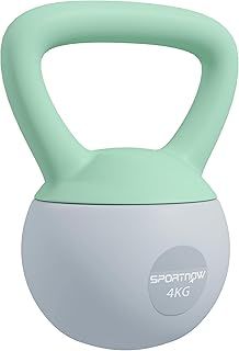 SPORTNOW Soft Kettlebell, 4kg/6kg/8kg/10kg Kettle Bell with Non-Slip Handle for Home Gym Weight Lifting and Strength Training