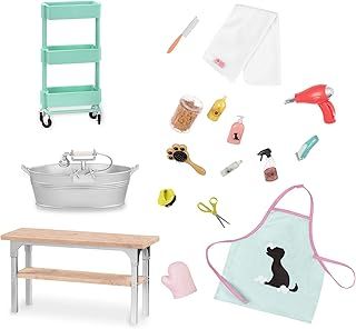 OUR GENERATION Doll & Pet Accessories - Pet Grooming Set - for 46cm Dolls - for Ages 3, 4 and up