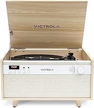 Victrola Century Signature Bluetooth 6-in-1 Music Center With Clock, Black