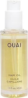 OUAI Hair Oil - Hair Heat Protectant Oil for Frizz Control - Adds Hair Shine and Smooths Split Ends - Color Safe Formula - Paraben, Phthalate and Sulfate Free - 45ml