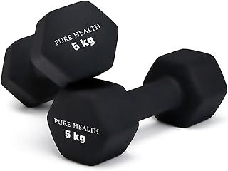 Neoprene Dumbbell Hand Weights Pair Home Exercise for Women Men Arm Pilates Dumbbells in 1kg 1.5kg 2kg 3kg 4kg 5kg 8kg 10kg Set