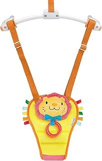 Munchkin Bounce & Play Door Frame Baby Bouncer Adjustable Height Door Bouncer Baby Jumper Padded Baby Stand & Jump Toy with Squeaky Nose & Baby Teether Rings Supportive Baby Seat