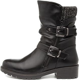 Lilley Minnie Womens Black Heeled Calf Boot