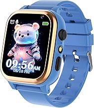 JYNZYUPO Kids Smart Watch, 1.44'' Smart Watch Kids with Games Learning Camera Alarm Music Educational Birthday Toys Gifts for 3-12 Years Old Boys Girls Blue