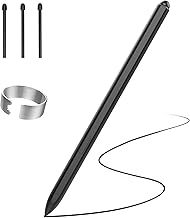 TiMOVO Magnetic EMR Pen Compatible with Remarkable 2, Digital Stylus with Eraser for Remarkable, 4096 Pressure Sensitivity, Palm Rejection, Tilt with 3 Pen Tips, Black
