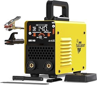 haxiaoer 2 in 1 ARC Welder 240V Full Kit - 140A MMA Lift TIG Stick Welder with Digital Smart LCD Display Inverter Arc Welding Machine, IGBT, 10 Welding Rods