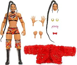 WWE Ultimate Edition Action Figure & Accessories, 6-inch Bianca Belair Collectible Set, Swappable Heads & Hands, Entrance Gear & 30 Articulation Points, HVF84