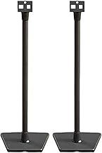 Sanus WSS22-B2 Wireless Speaker Stands designed for Sonos One, Play:1 and Play:3 - Pair (Black)